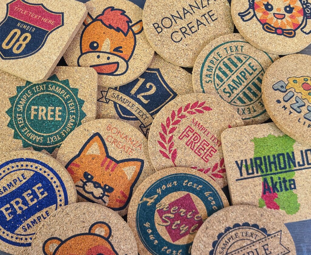 プリントコルクコースター